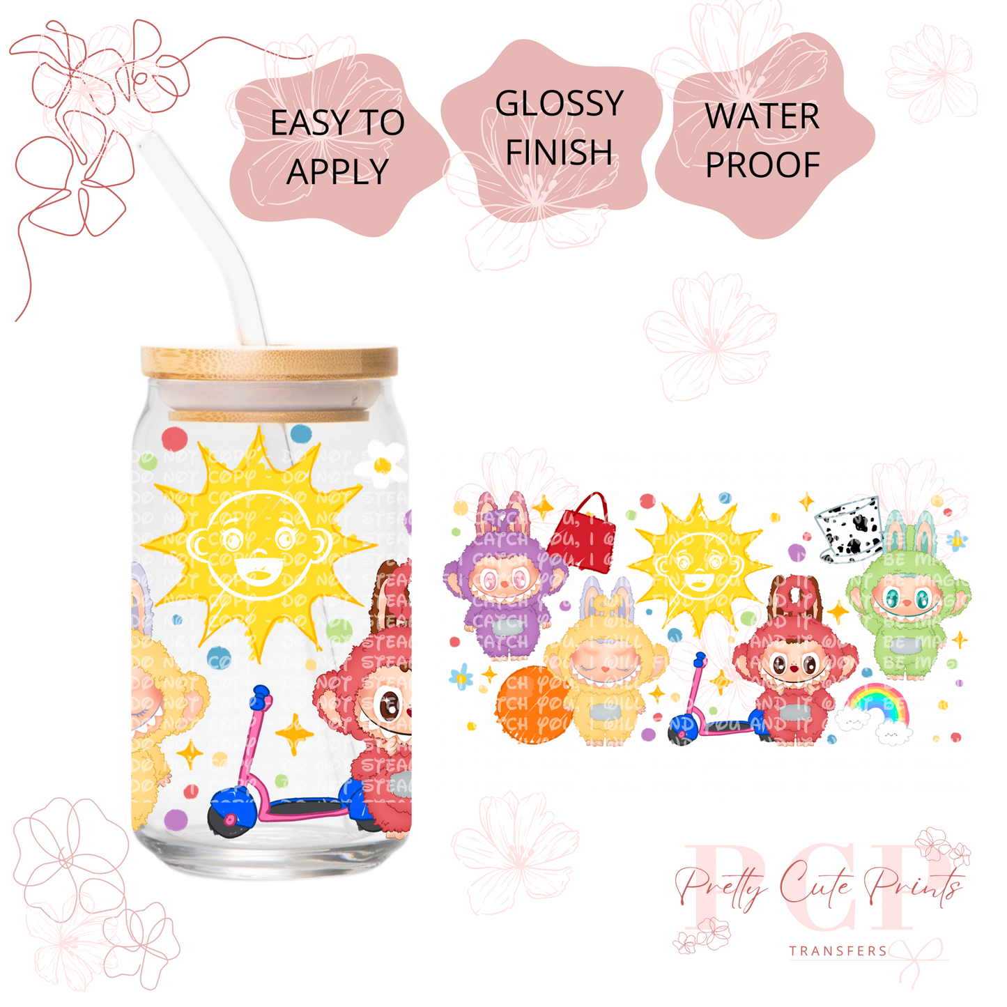 UVDTF Colorful Kawaii Monsters