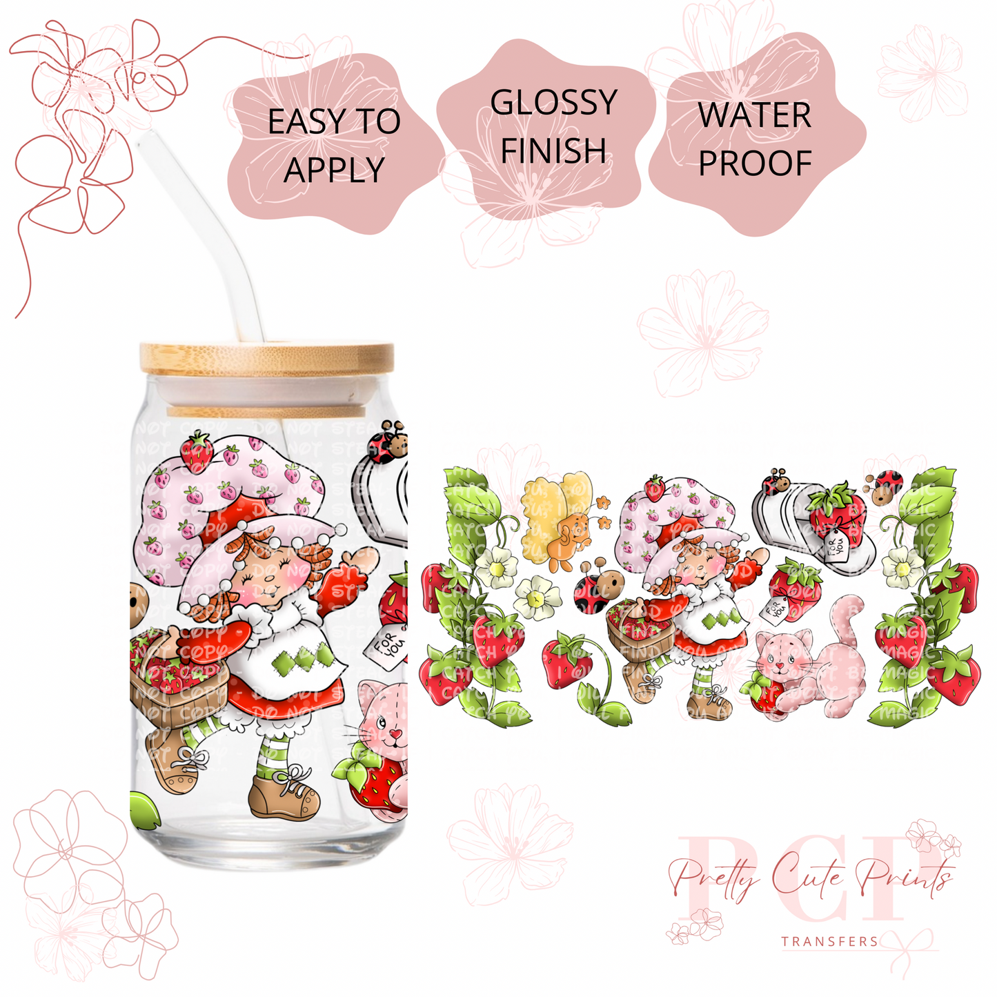 UVDTF Strawberry Garden