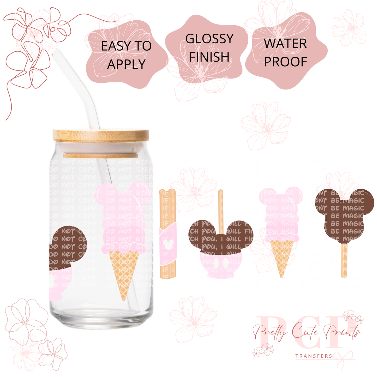 UVDTF Pink Magical Treats