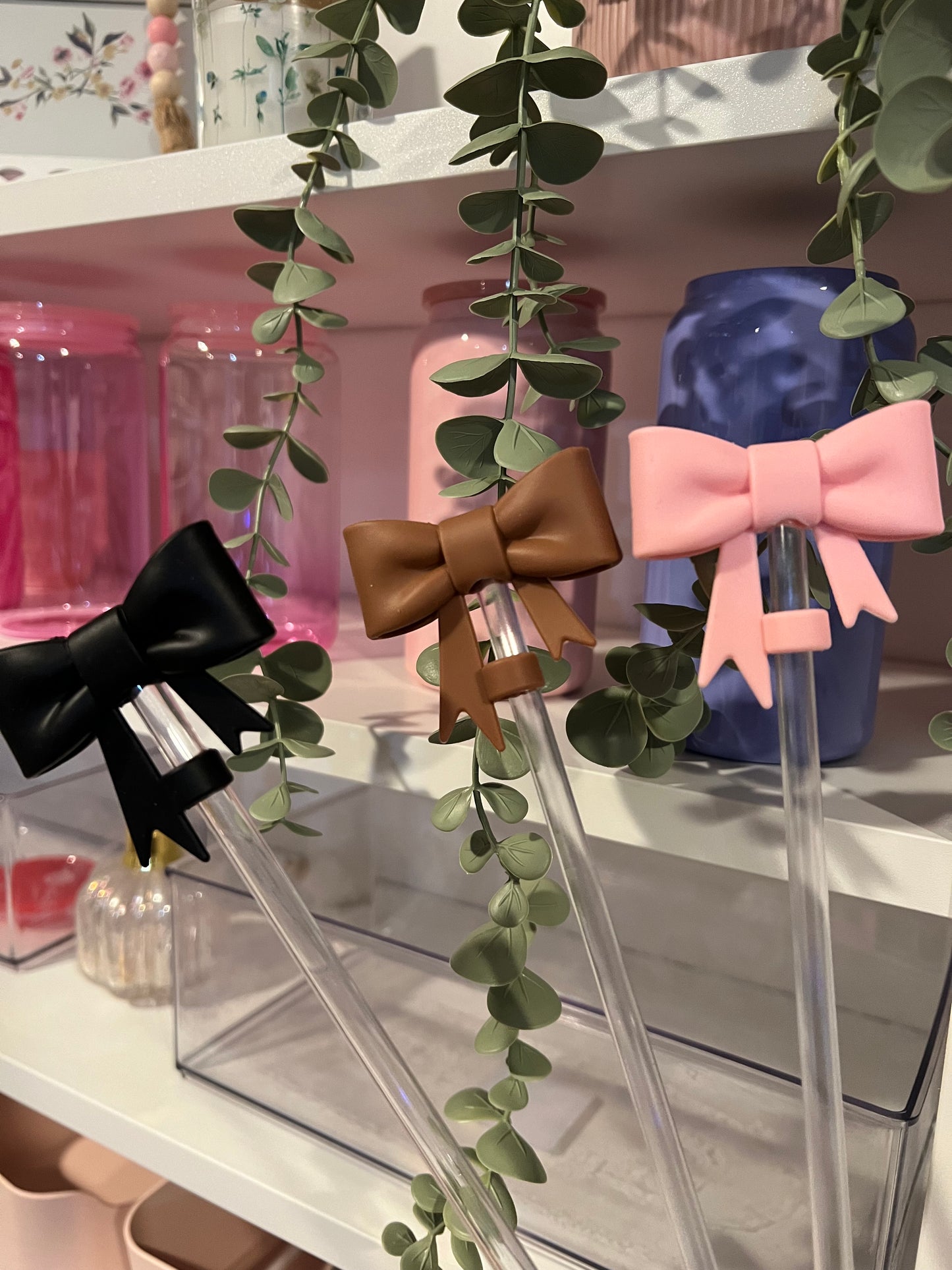 Bow Silicon Straw Covers