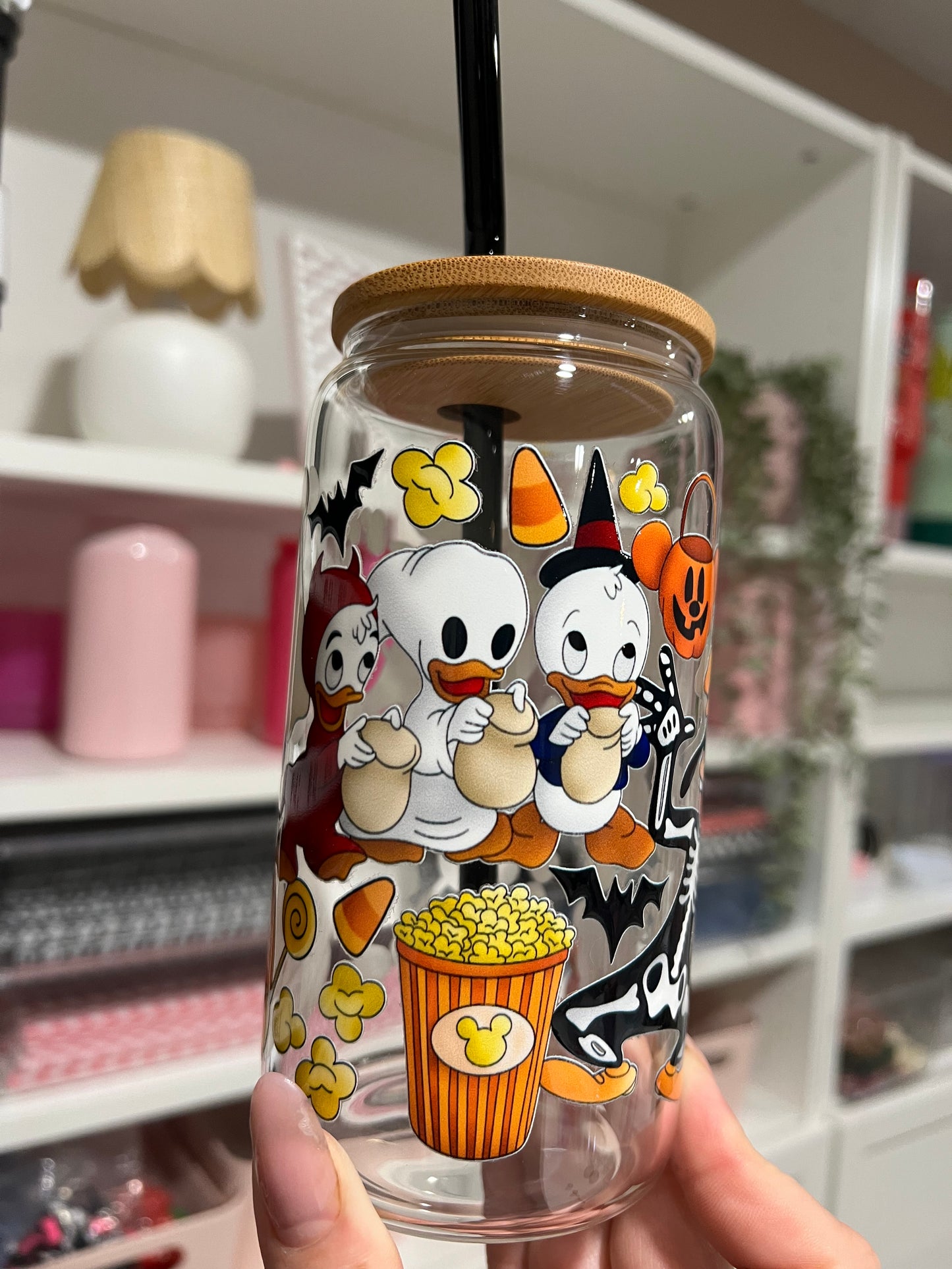 16oz Glass Cup Not So Scary