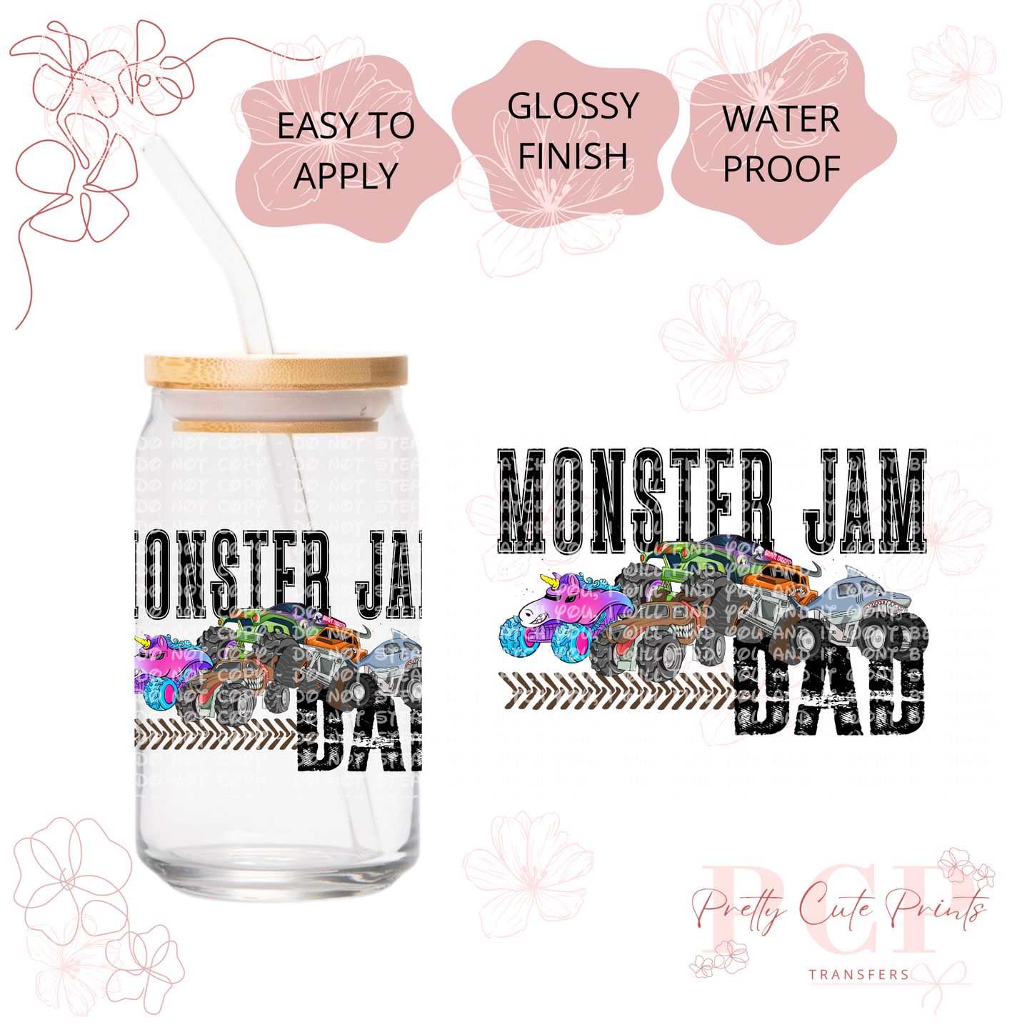 UVDTF MONSTER JAM DECAL COLLECTION