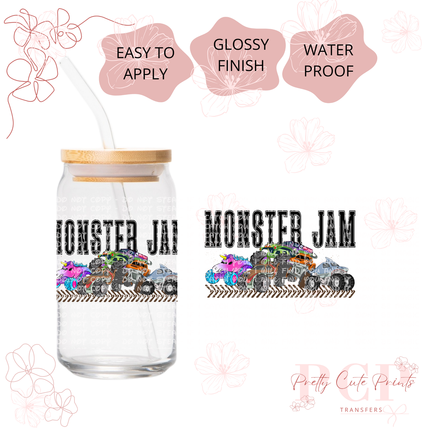 UVDTF MONSTER JAM DECAL COLLECTION