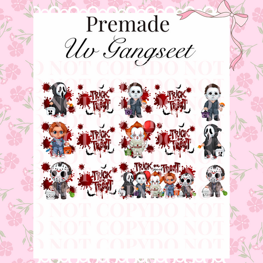 Babies Halloween premade Uv DTF Gangsheet