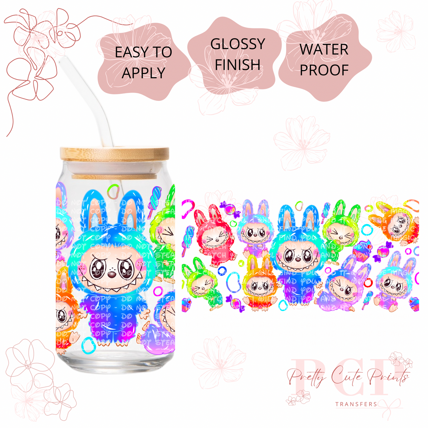 UVDTF Colorful Kawaii Monster Treats