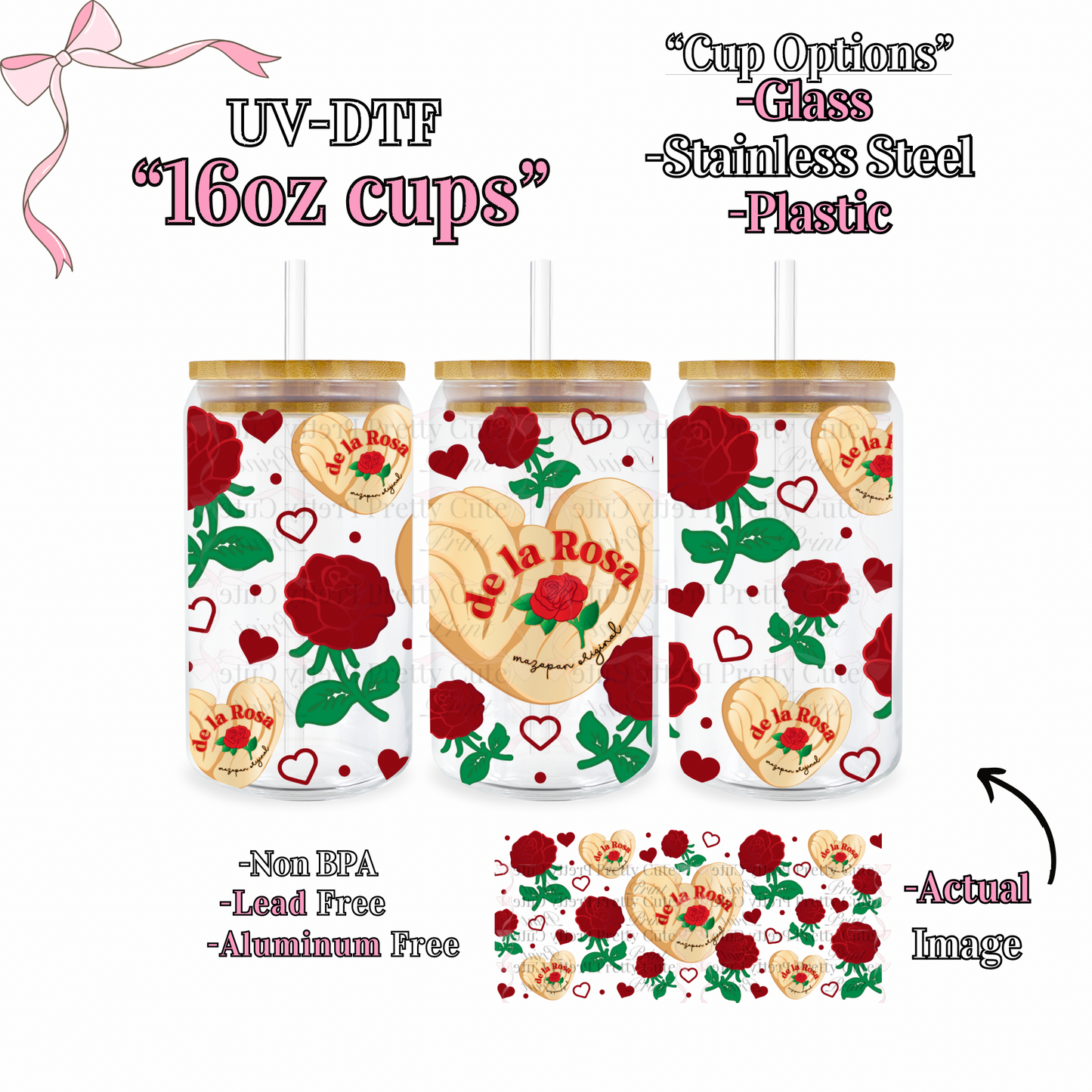 16oz Libbey Cup UVDTF Wrapped 2355
