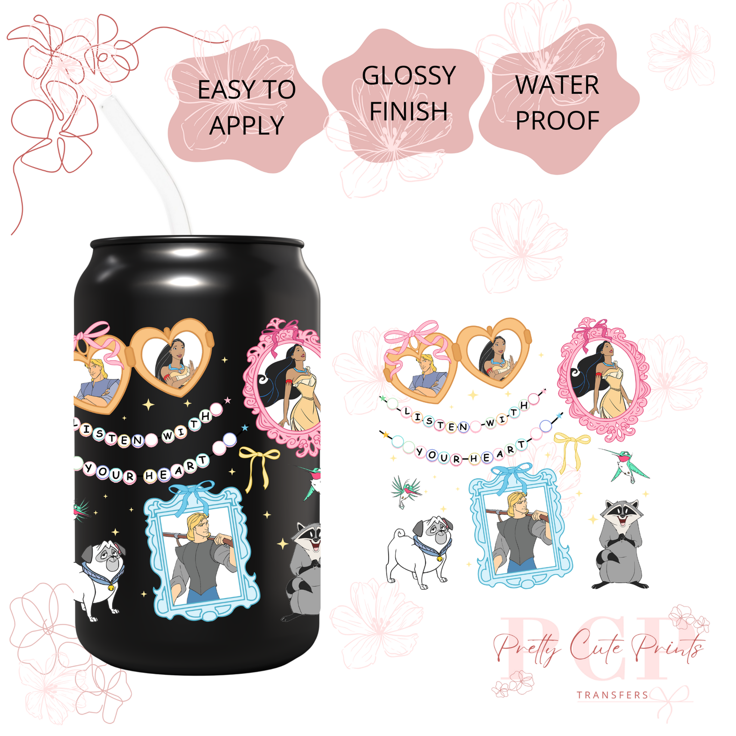 UVDTF Princess Frames Decal COLLECTION