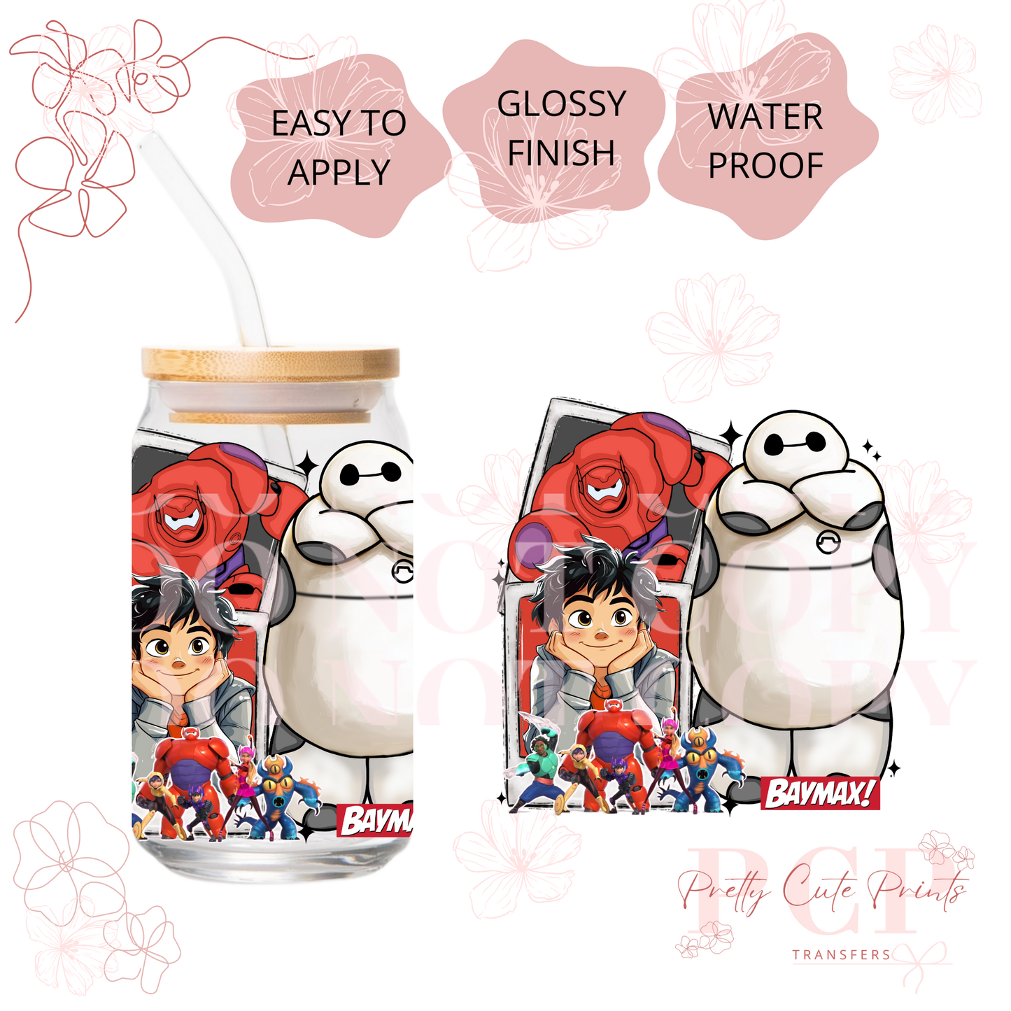 UVDTF DECAL Polaroid Characters