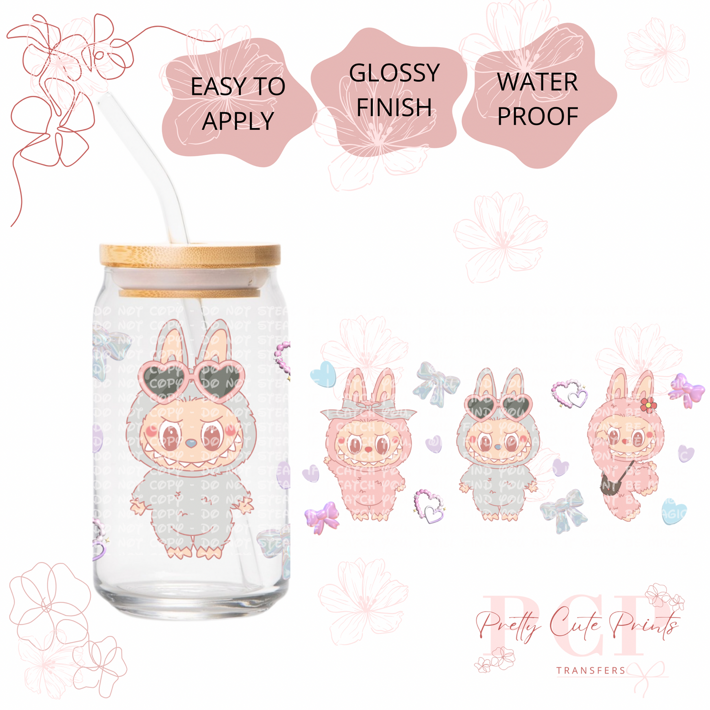 UVDTF Coquette Kawaii Monsters