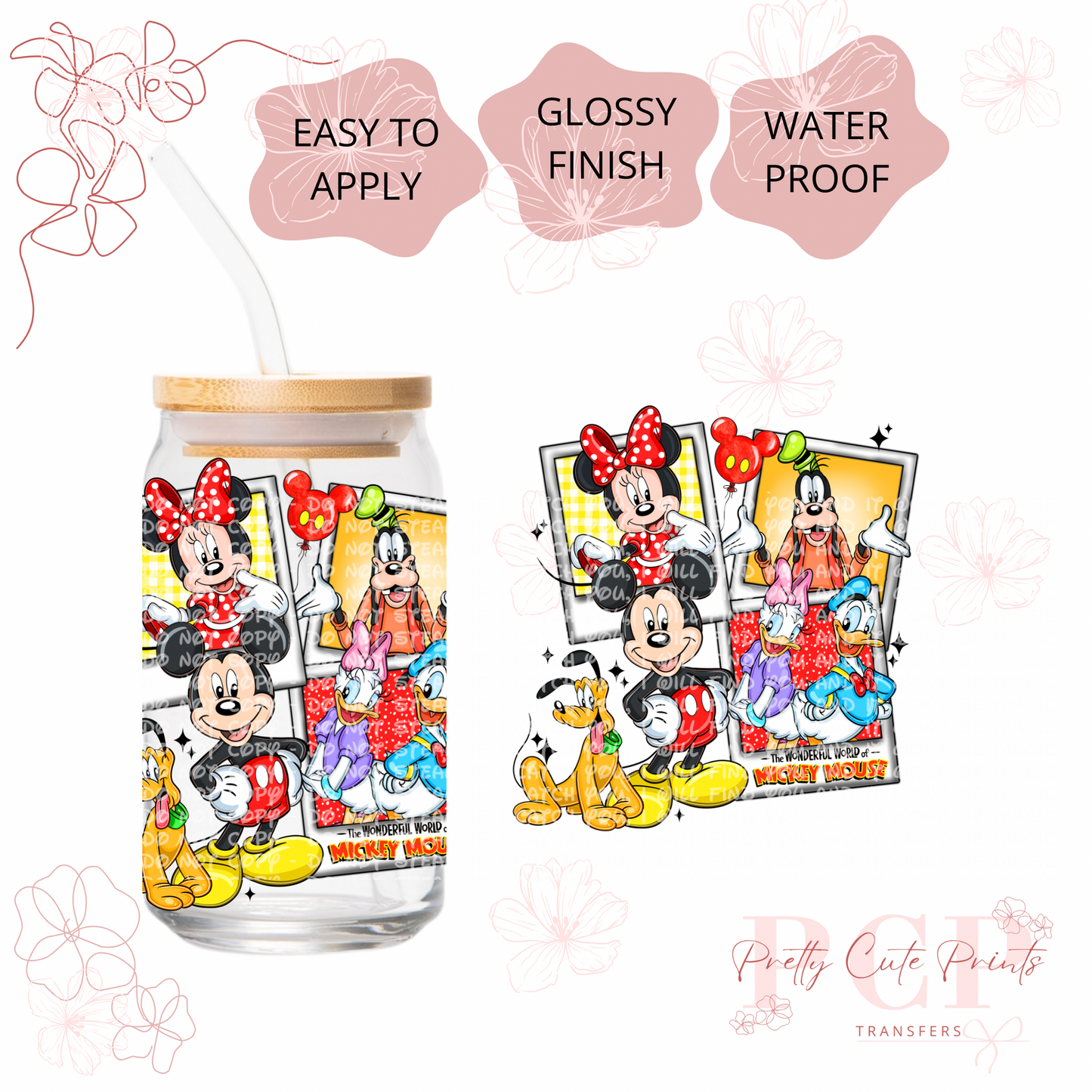 UVDTF DECAL Polaroid Characters Part 3