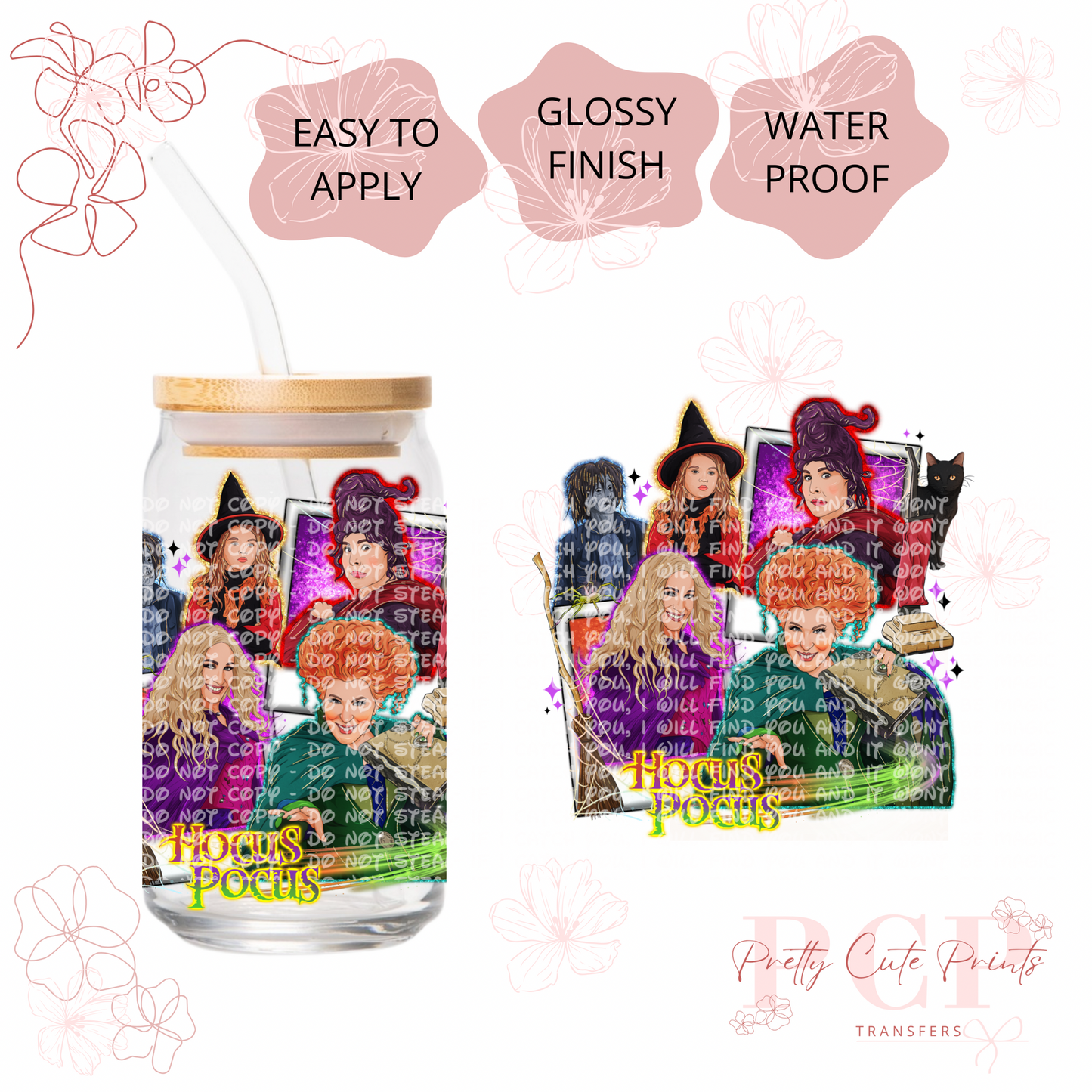 UVDTF DECAL Polaroid Characters Part 3