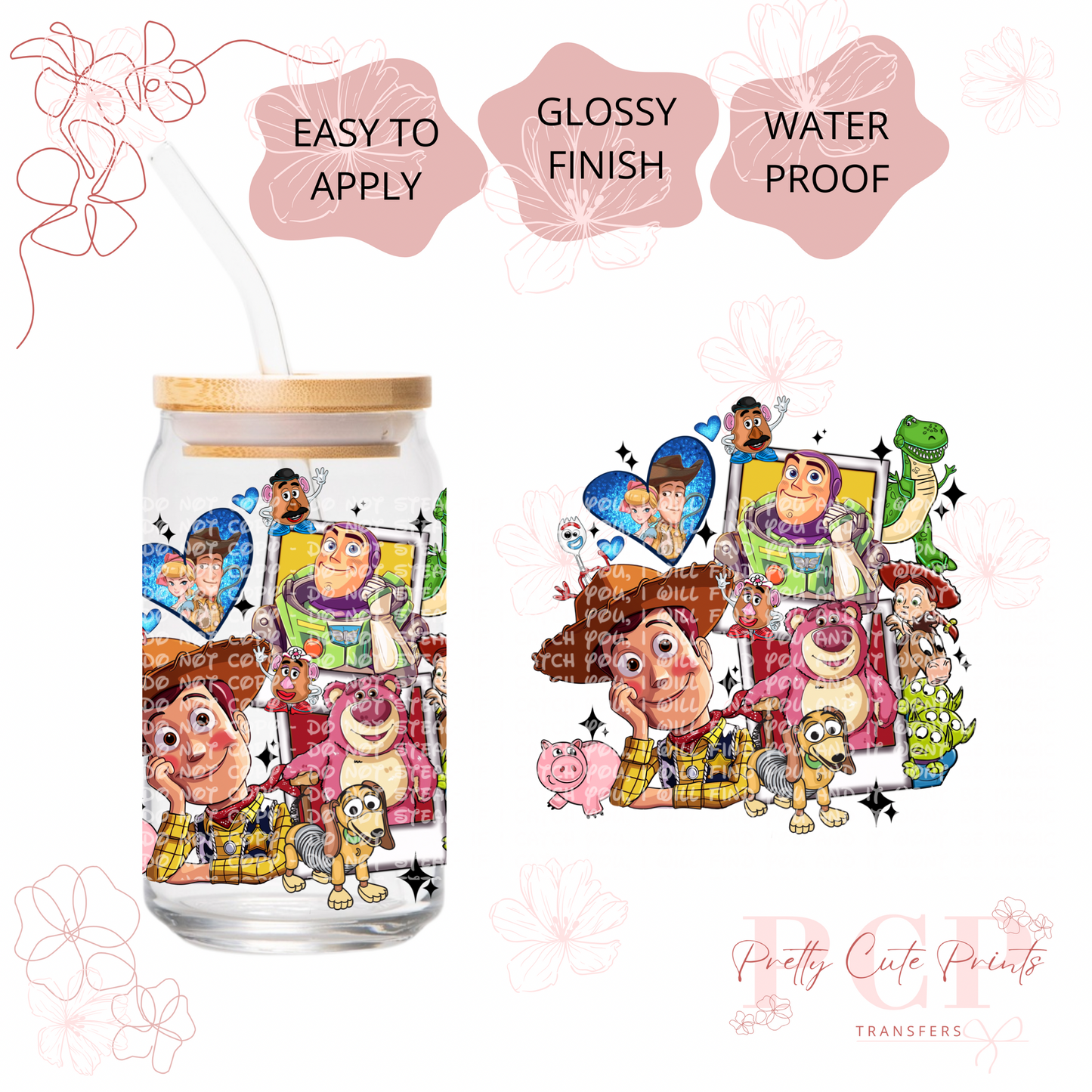 UVDTF DECAL Polaroid Characters Part 3