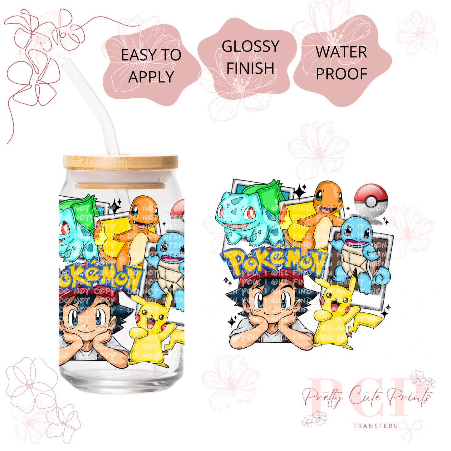 UVDTF DECAL Polaroid Characters Part 3