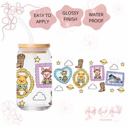 UVDTF Cute bear frames