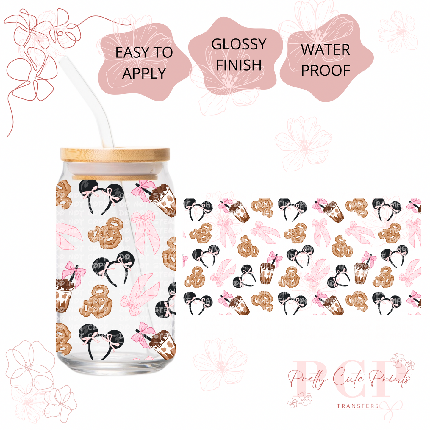UVDTF Girly Pink Mouse