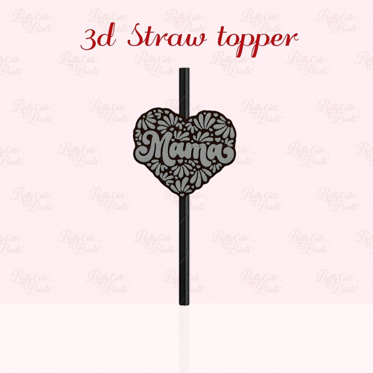 Mamá Brown Talavera 3D Straw Topper
