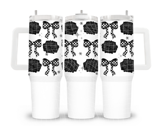 UVDTF 40oz Black Bows
