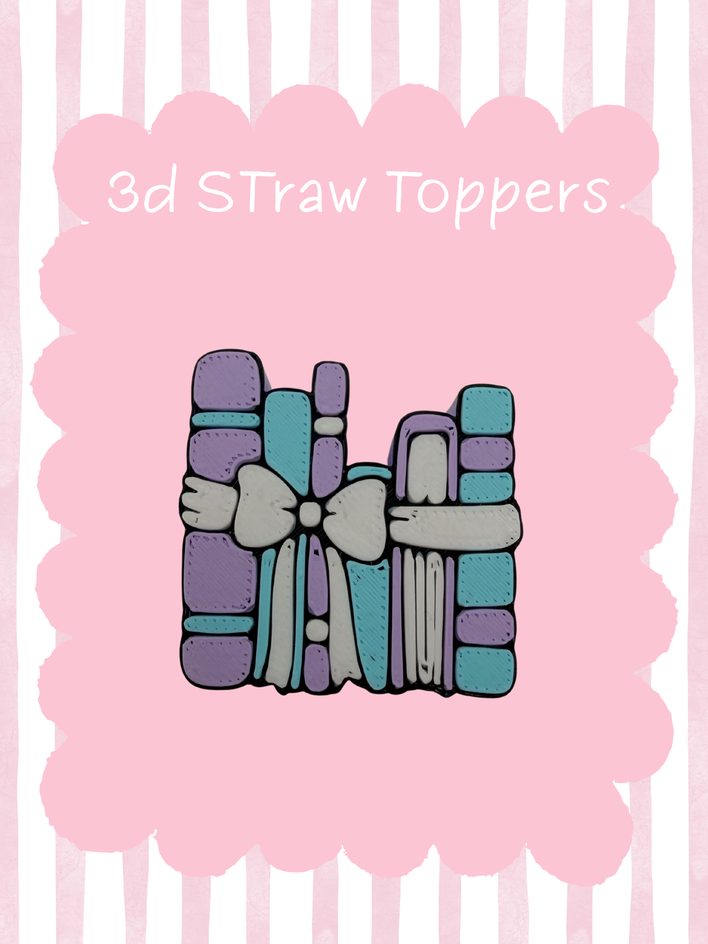 Book Lovers 3D Straw Topper