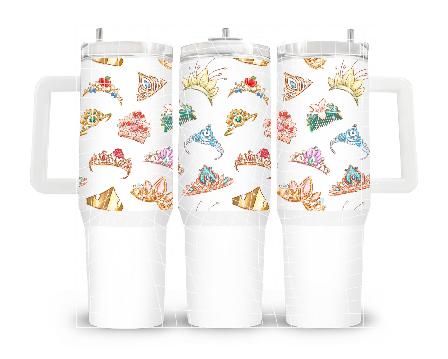 UVDTF 40oz Princess Crowns