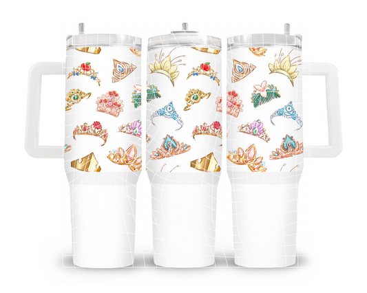 UVDTF 40oz Princess Crowns