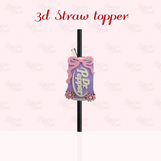DP Bow 3D Straw Topper