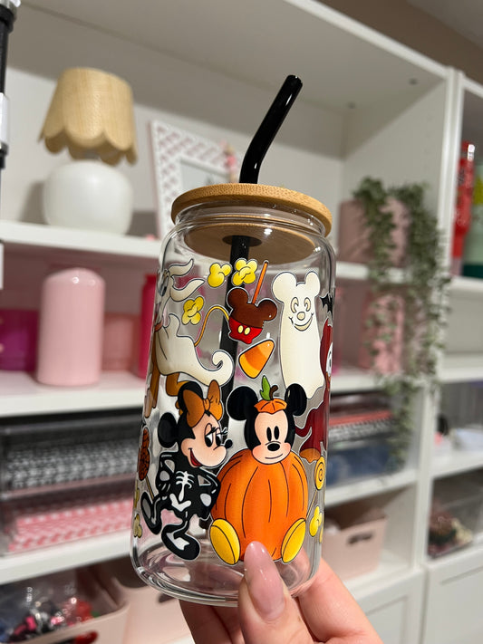 16oz Glass Cup Not So Scary