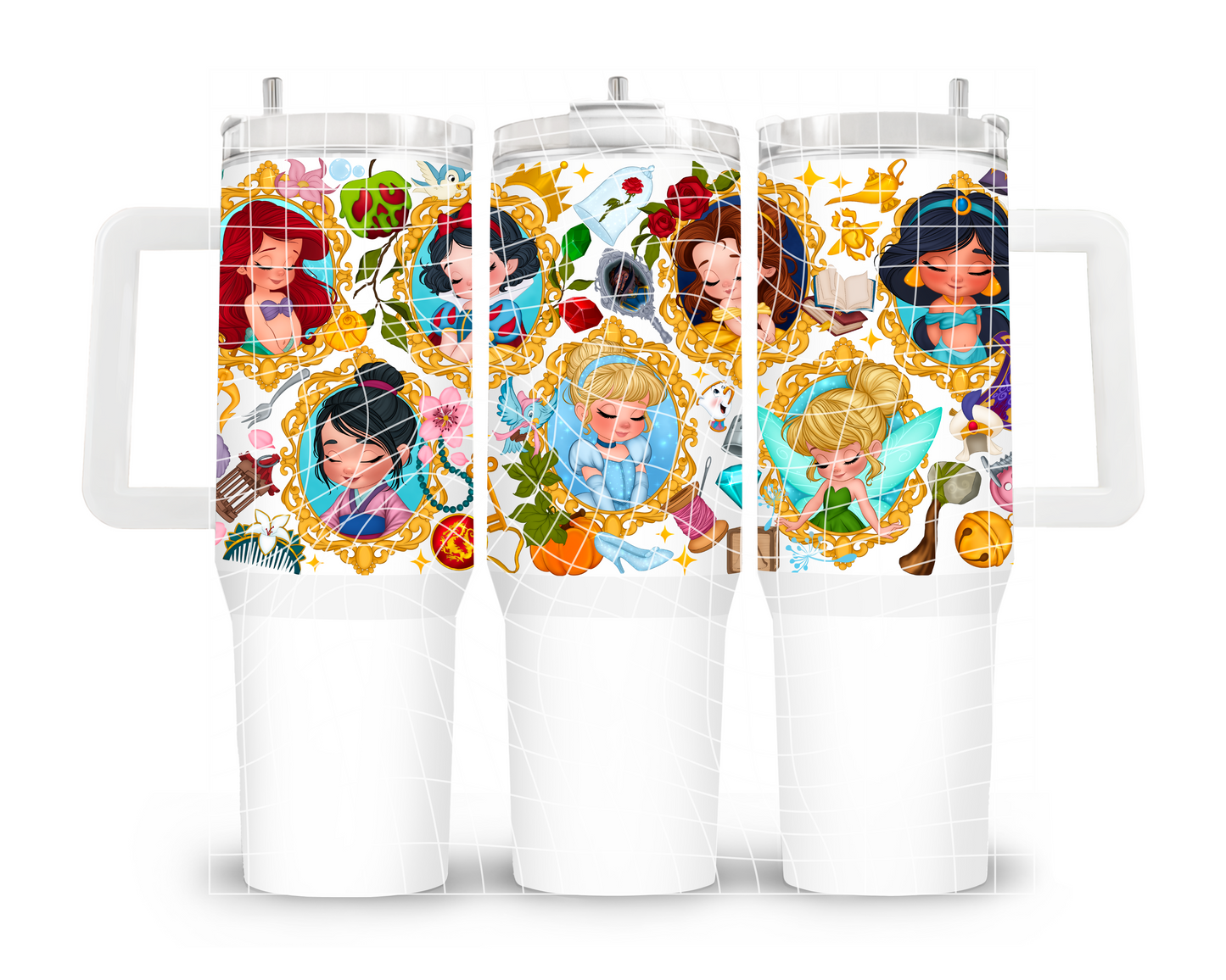 UVDTF 40oz Princess Frames