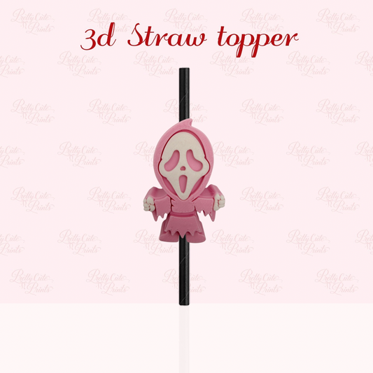Pink GF 3D Straw Topper
