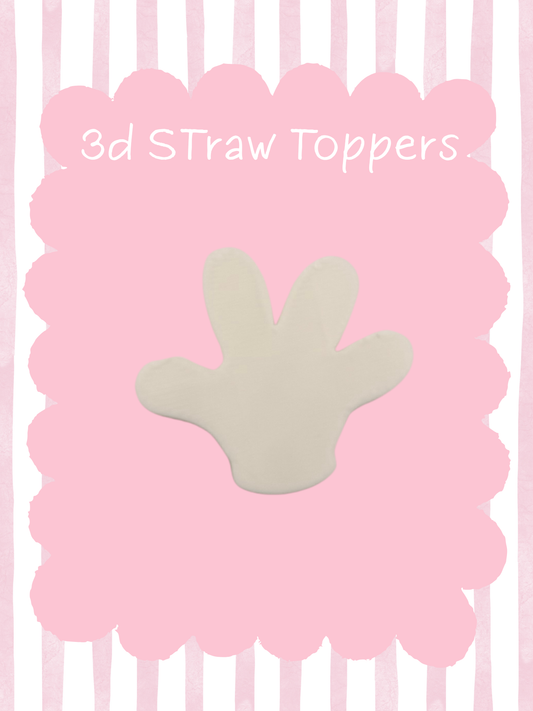 Magical Glove 3D Straw Topper
