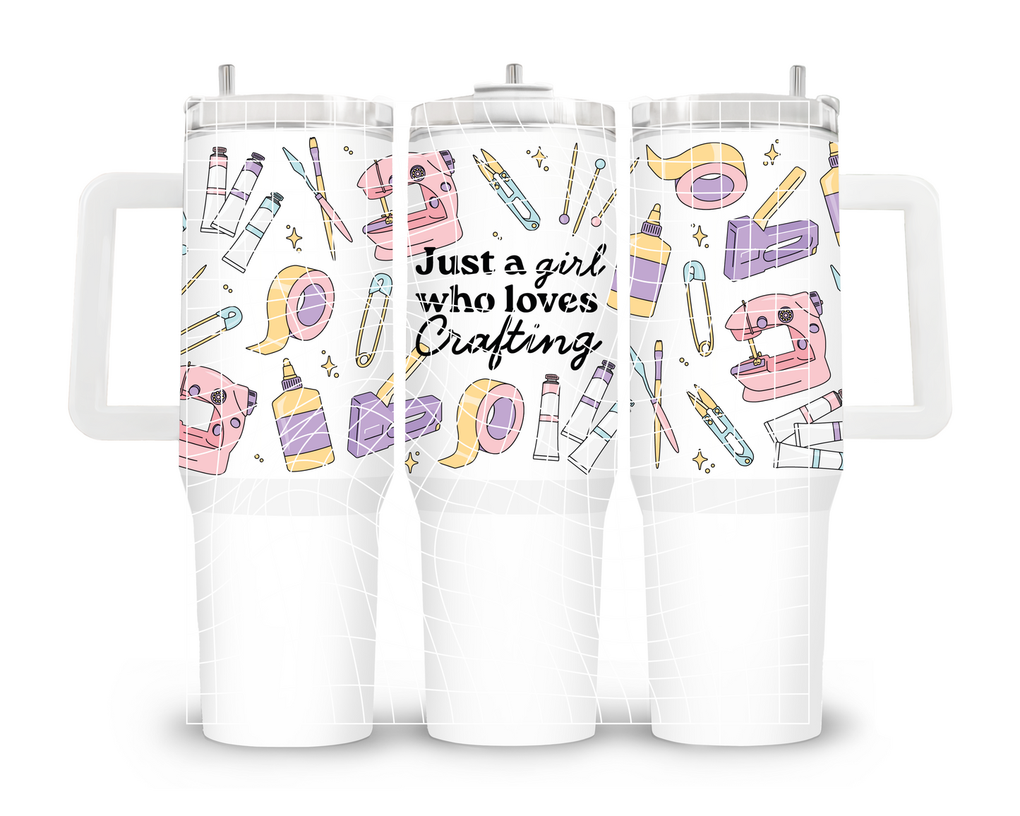 UVDTF 40oz Crafty Girl