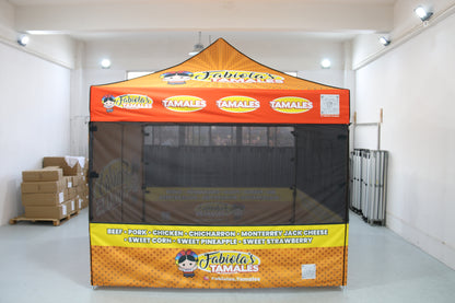 10x10 Canopy Food Booth Heavy Duty Full set up