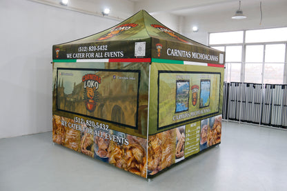 10x10 Canopy Food Booth Heavy Duty Full set up