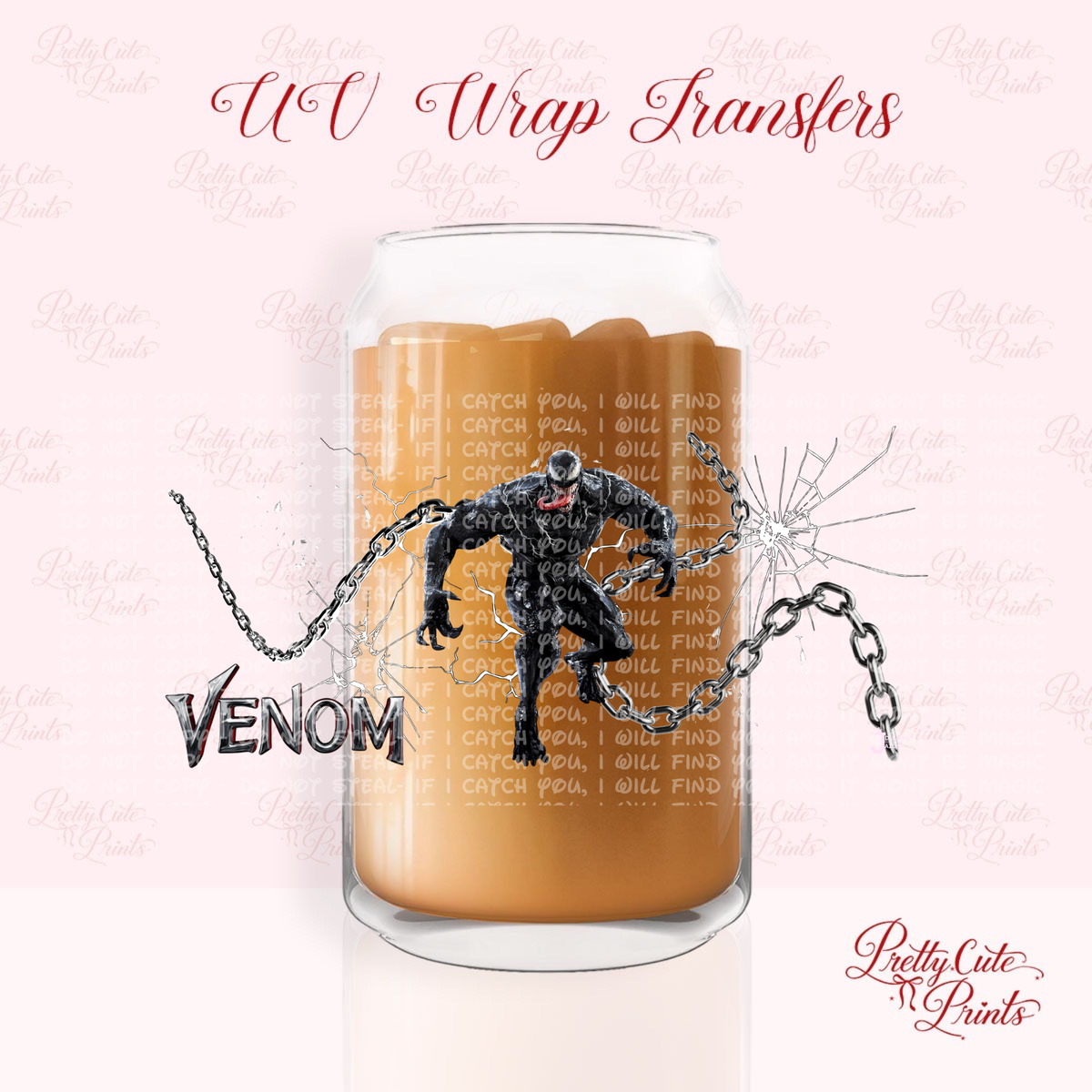 a jar with a person in it