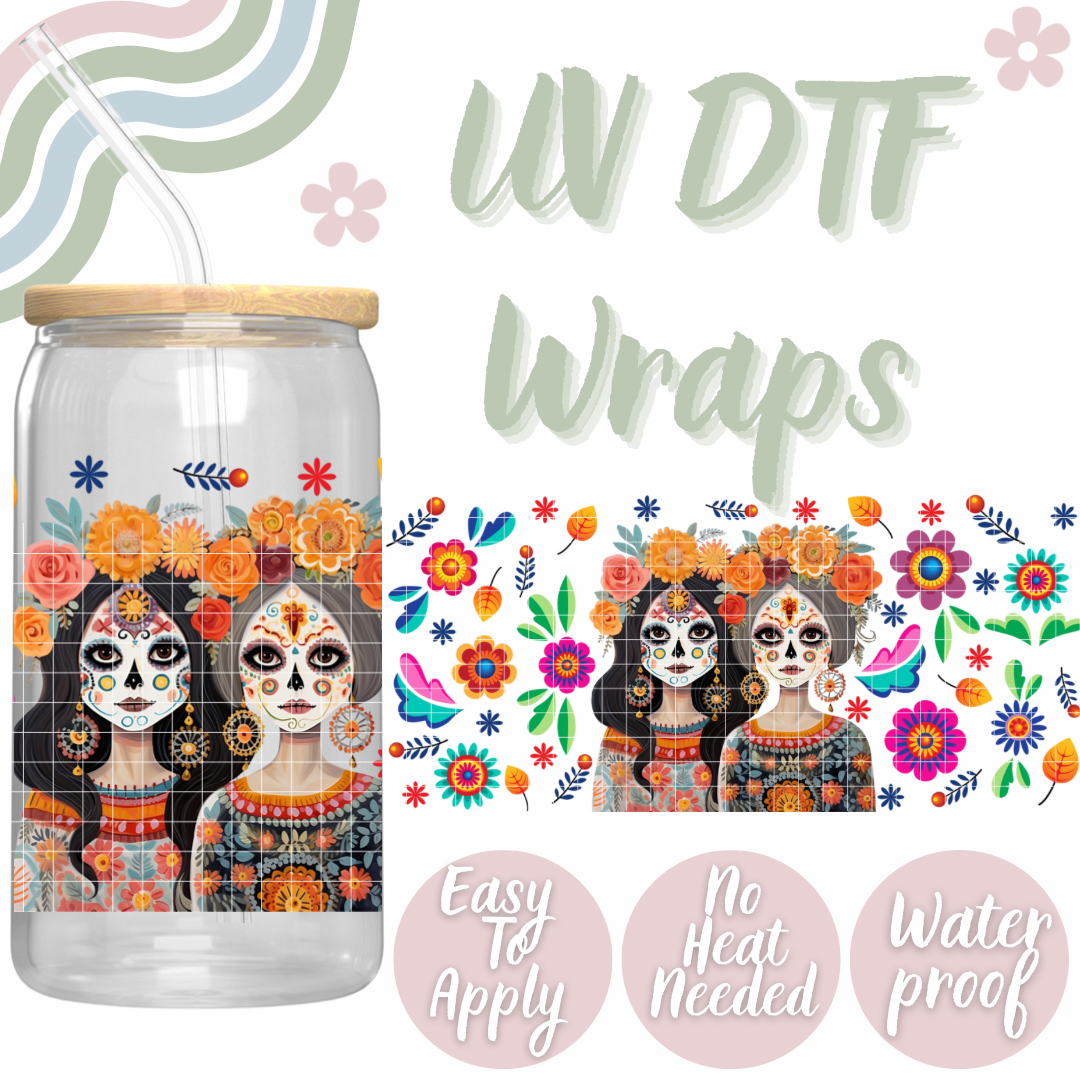 UV DTF Catrina Cup Wrap