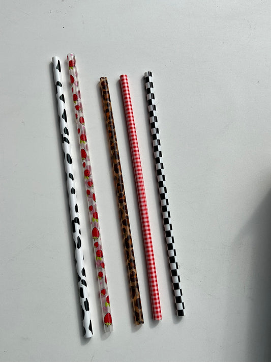 Decotive Hard Plastic Straws