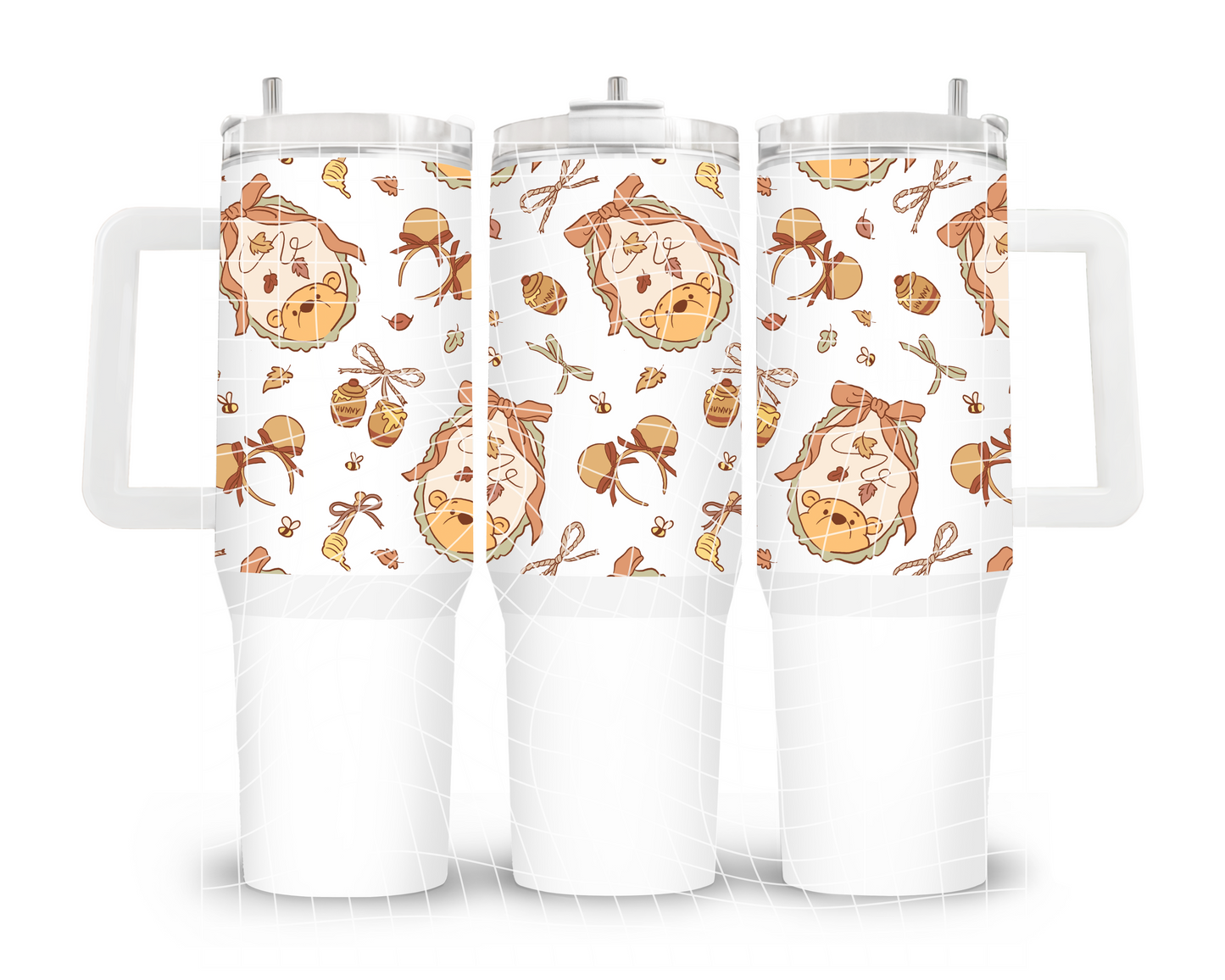 UVDTF 40oz Pooh Bows