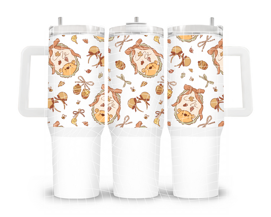UVDTF 40oz Pooh Bows