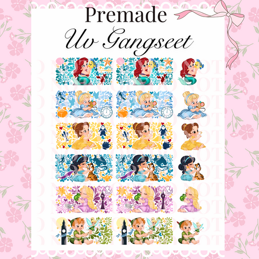Babies Premade Uv DTF Gangsheet