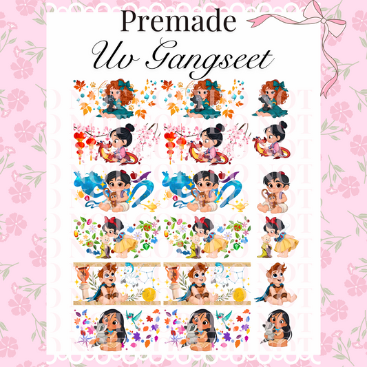 Babies 2 Premade Uv DTF Gangsheet