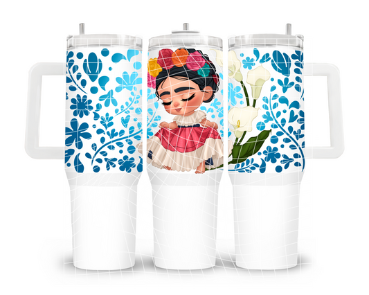 UVDTF 40oz Frida Talavera