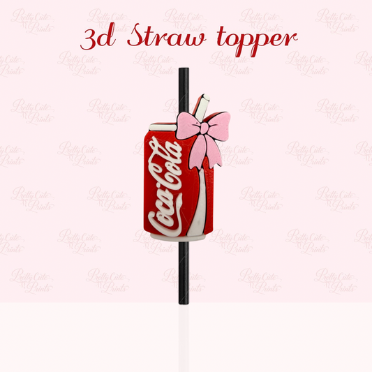 CC Bow 3D Straw Topper
