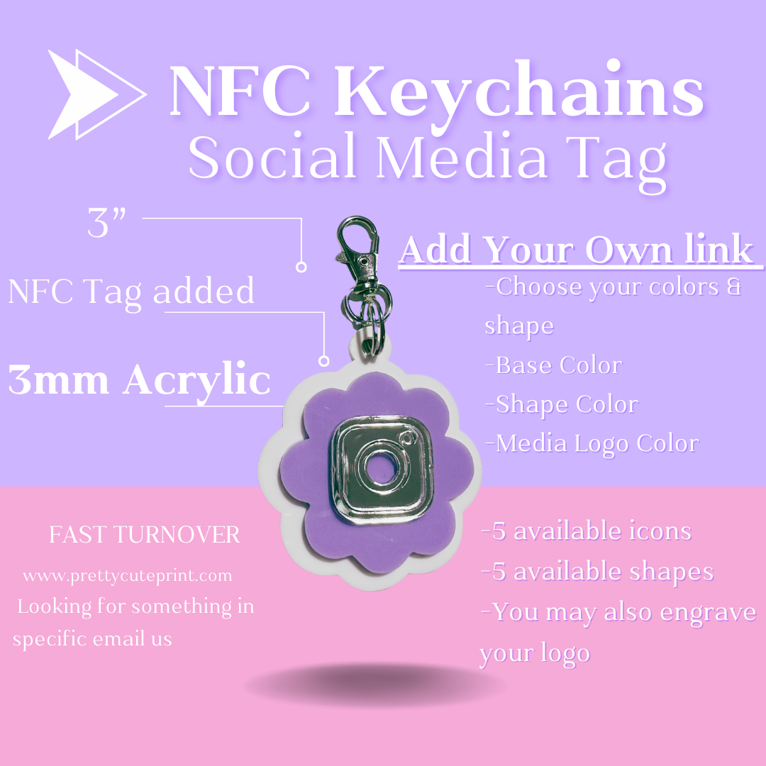NFC Custom Acrylic Keychain