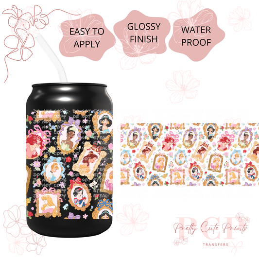 UVDTF Princess Frame Floral