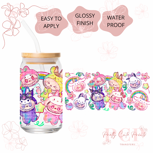UVDTF Kawaii Monsters Rainbows
