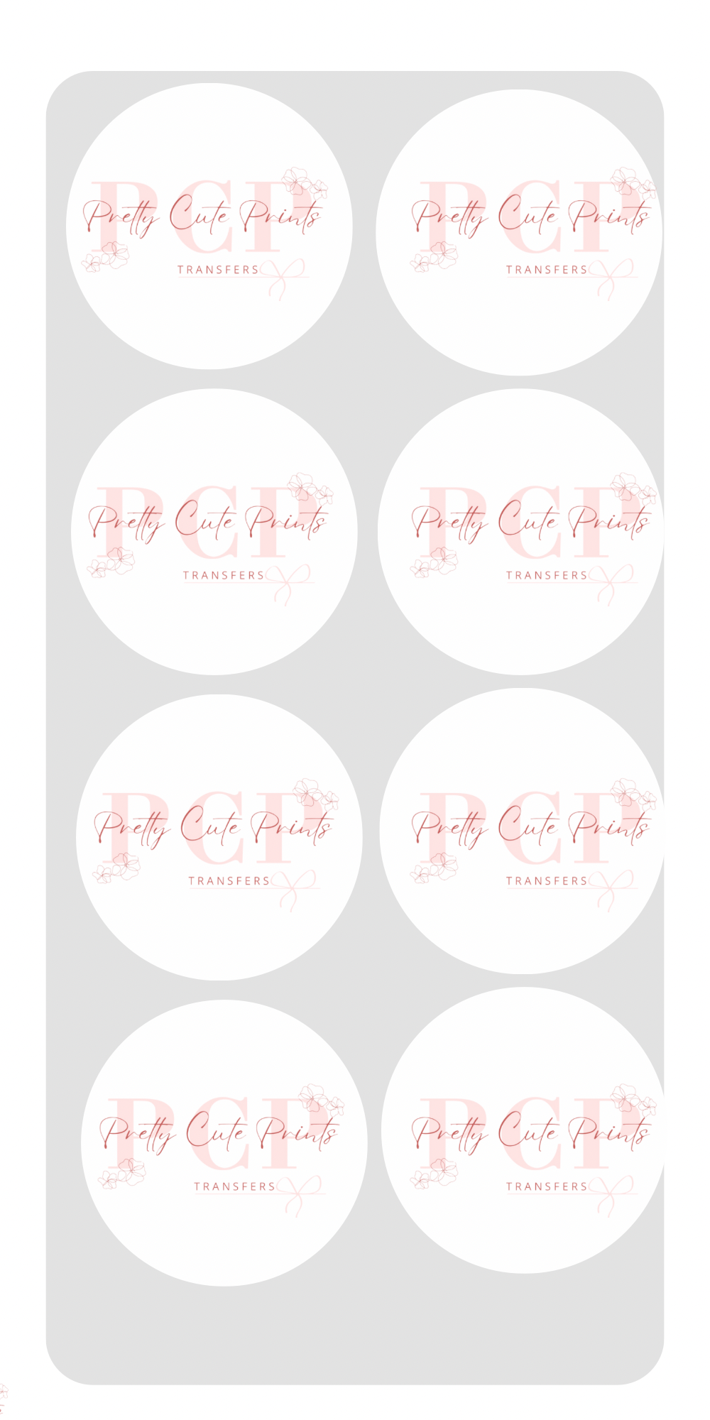 Custom Logo Sheet Stickers