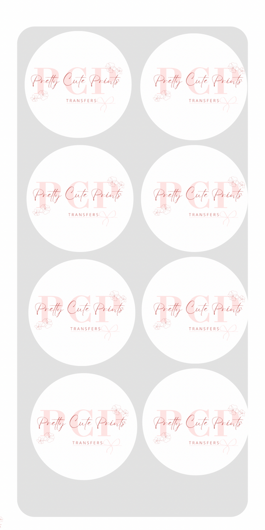 Custom Logo Sheet Stickers