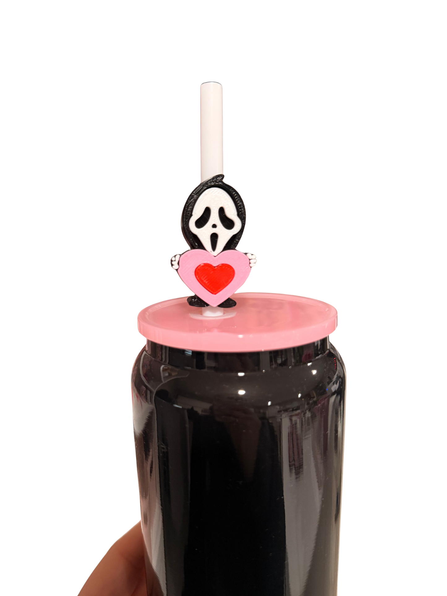 Cute Horror Guy 3D Straw Topper