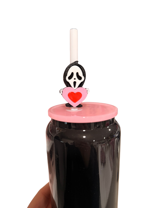 Cute Horror Guy 3D Straw Topper