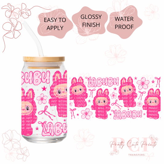 UVDTF Pink Kawaii Monster